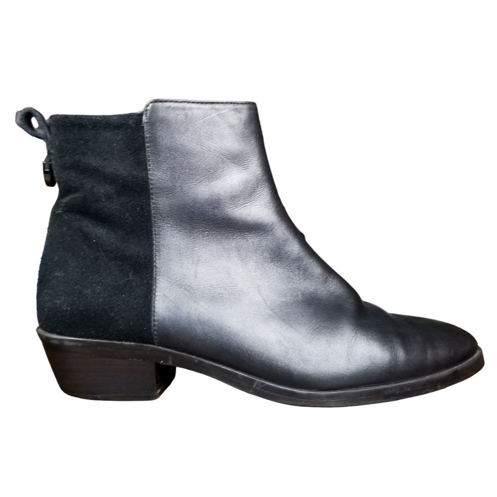 Coach Women's Black Carmen Leather Ankle Bootie Boot … Gem